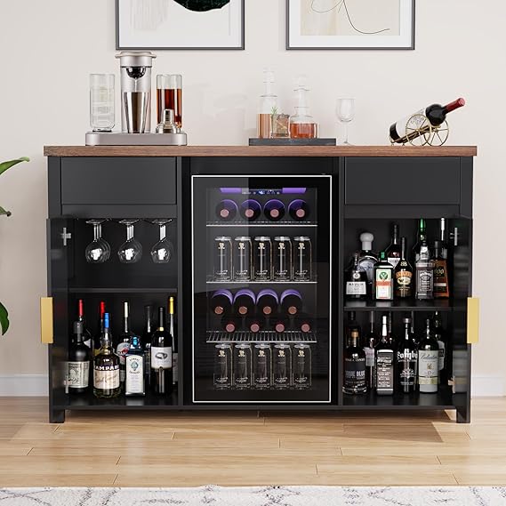 Wine Bar With Fridge Storage