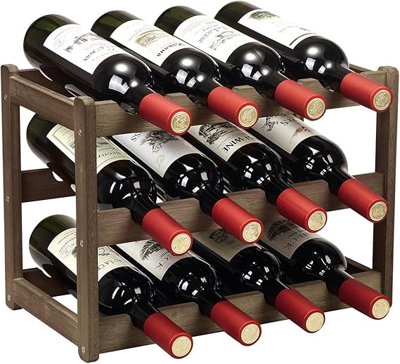 Bamboo Wine Rack, Sturdy and Durable Wine Storage