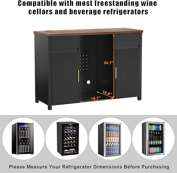 Wine Bar With Fridge Storage