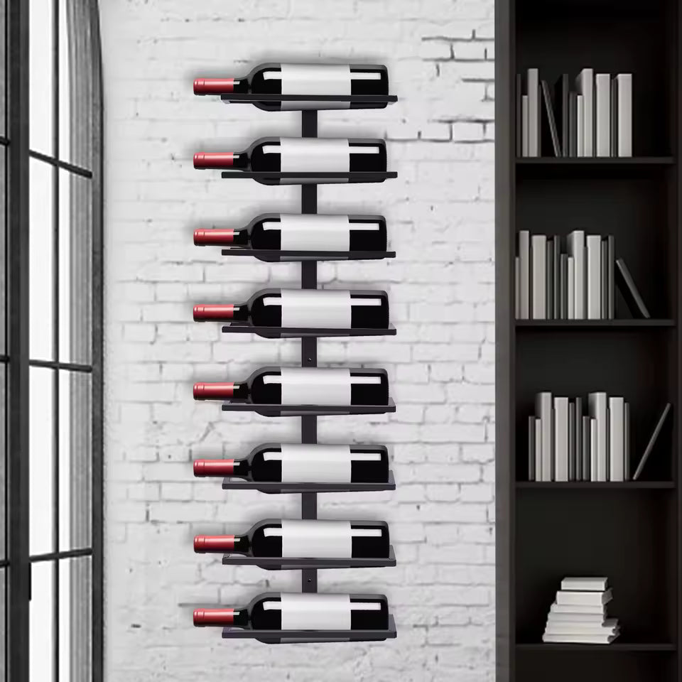 Makha 8 Bottle Wrought Iron Wine Rack