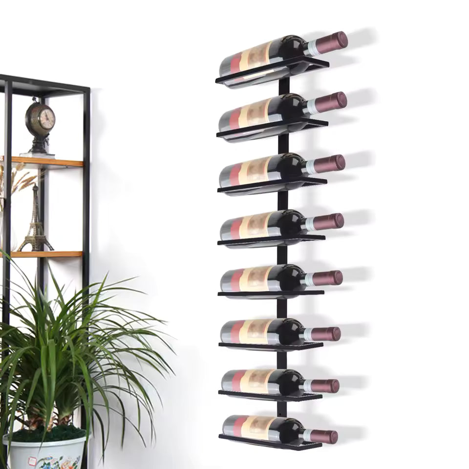 Makha 8 Bottle Wrought Iron Wine Rack