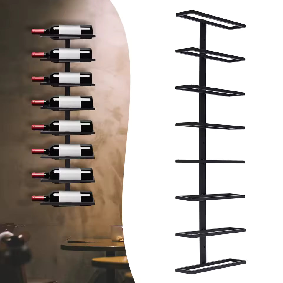 Makha 8 Bottle Wrought Iron Wine Rack