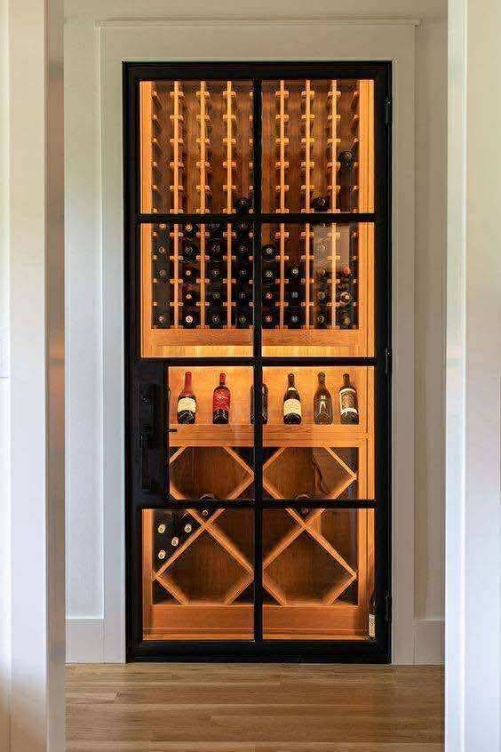 Makha Birch Wine Storage 96"H x 24"D x 36"W