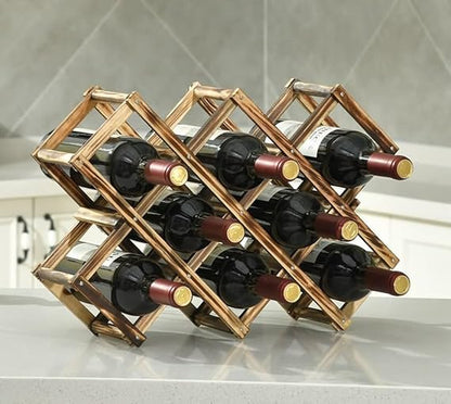Freestanding Stackable Wine Rack Organizer for Countertop