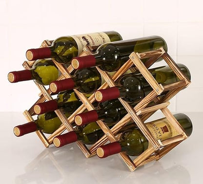 Freestanding Stackable Wine Rack Organizer for Countertop