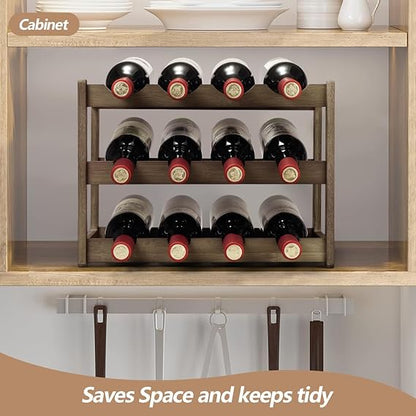 Bamboo Wine Rack, Sturdy and Durable Wine Storage