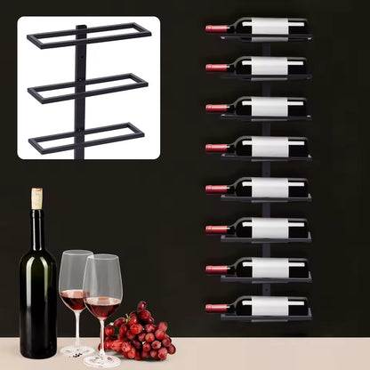 Makha 8 Bottle Wrought Iron Wine Rack